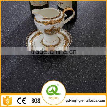 TH404 Black Round Marble Stainless Steel Modern Dining Table photo-3