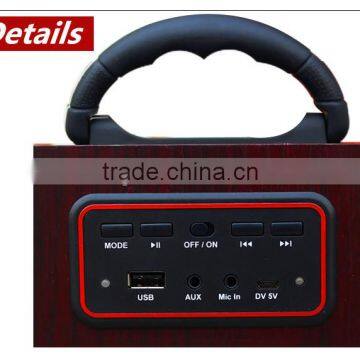 High Fidelity New Ratro Style Home Theatre Bluetooth Speaker Support TF Card With Microphone, Cube Wireless Loudspeaker For Sale photo-6