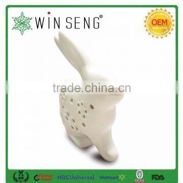 Porcelain Rabbit for Garden Decoration With Hollowed Out Shape photo-3