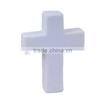 PU stress cross/crucifix shaped stress reliever/soft foam cross squeeze toy