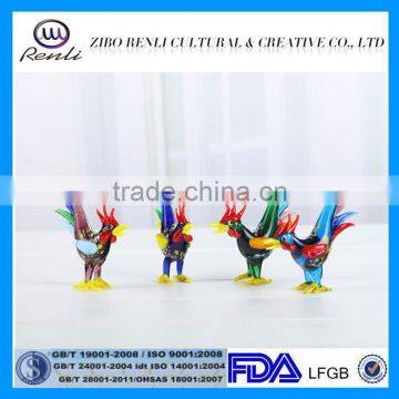 Colored Decorative Design Glass Cock Handicrafts Home Decor photo-2