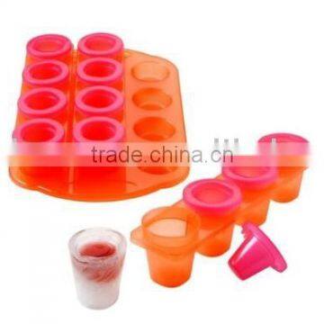 Plastic Frozen Ice Shot Glasses mould/Ice cube mould