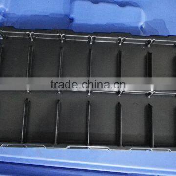 Factory customized rectangular plastic tray with division