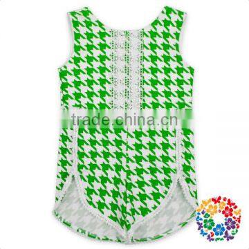 New Style Children Sleeveless Lace Onesie Boutique Jumpsuit Smocked Children Romper photo-6