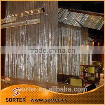 Sorter golden aluminum alloy metal cloth for folding screen