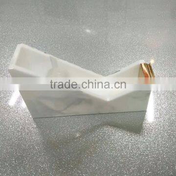 High Quality Handmade Marble Acrylic Document Tray/Marble Acrylic Stationary photo-3