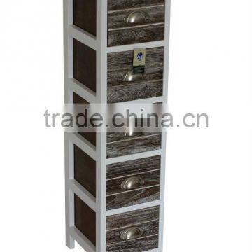 Wooden Shell Well Paulownia 3 Drawers Wooden Cabinet for Home Furniture photo-3