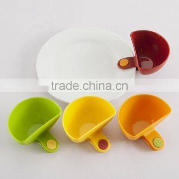 4 PCS Set Plastic Dip Clip Colorful Bowl Clip Mini Plate Sauce Clip photo-2