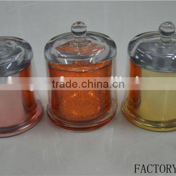 Electroplate Design Glass Domes Glass Bell Jar Glass Dome With Base photo-6