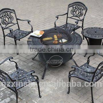 outdoor furniture bbq charcoal grill/garden home barbecue grill table