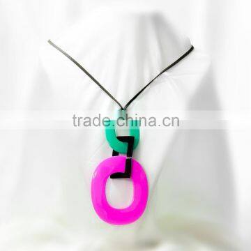 Buffalo Horn Necklace With Lacquered Finishing photo-5