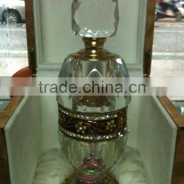 elegant lady crystal perfume bottles for home decoration