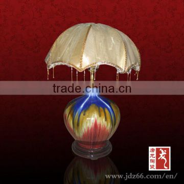 Hot selling colourful glazed ceramic table lamp