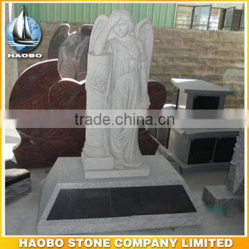 High Quality Shanxi black granite angel statues for sale