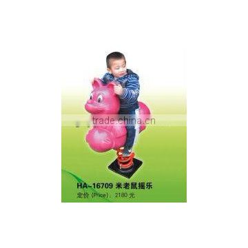 (HA-16709) WHOLESALE EXCELLENT QUALITY OUTDOOR SPRING RIDE /KIDS PLASTIC FAMOUS HORSE RIDERS