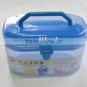 Plastic compartment Box Storage Case with lock