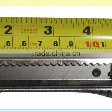 Coated Steel Handle Utility Knife With Blade 18*100mm photo-2