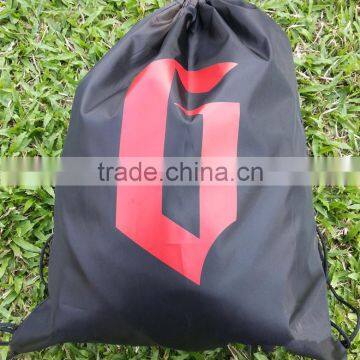 2016 Fashion Promotion Hot Sell Black Sport Drawstring Bag, Polyester Drawstring Bags photo-3