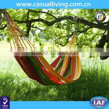 Double 2 Person Cotton Fabric Canvas Travel Hammocks 450lbs Ultralight Camping Hammock Portable Beach Swing Bed