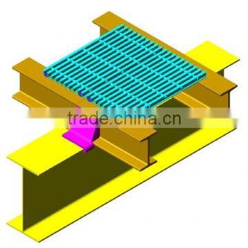FRP GRP Fiberglass Assembled Structural Gratings Platform Anticorrosion photo-2