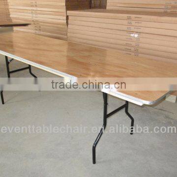 plywood ALU edge banquet folding table round table with USA leg