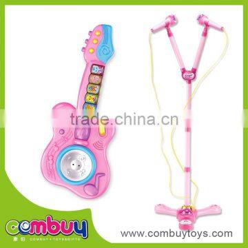 Best sale plastic spread music guitar with microphone toy