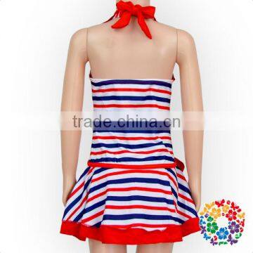 Stripes Print Baby Bikini One Piece Bottom Skirt Swimwear Kids Baby Girls Swimwear photo-6