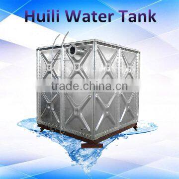 Hot sale!!! Huili ISO certification industrial hot galvanized steel fire fighting water storage tank