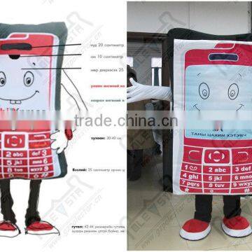 NO.3644 custom cellphone mascot costumes