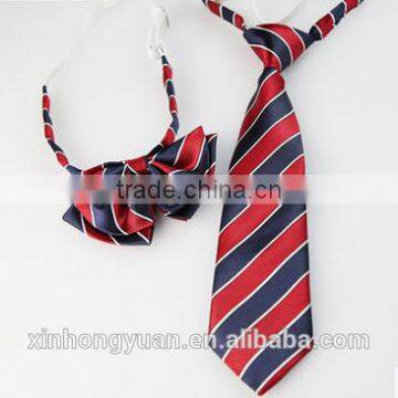 custom fashion silk school students neckties and bow ties