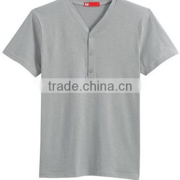 V-neck collar t-shirt for men