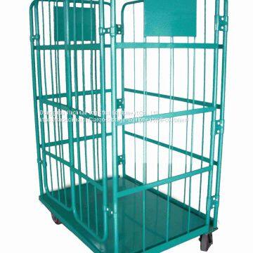 Heavy Duty Roll Cage Trolley Steel For Stock Distribution