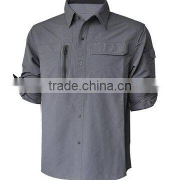 Wholesale high quality men's 100% nylon shirts.Anti UV outdoor nylon work shirt