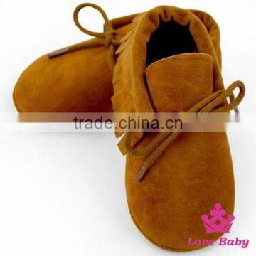 Fancy Coffee Baby Girls Designer Moccasin Baby Shoes Infants Walker Shoes photo-2