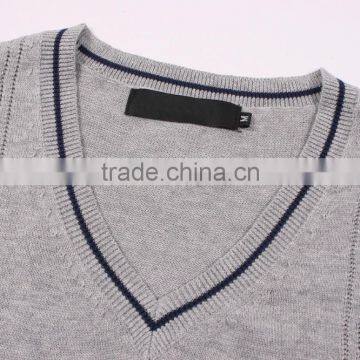 Mens V-neck Latest Design Sweater Wholesale photo-2