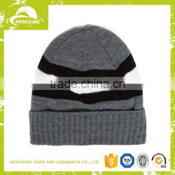 Professional 100% acrylic material crocheted screen printing beanie