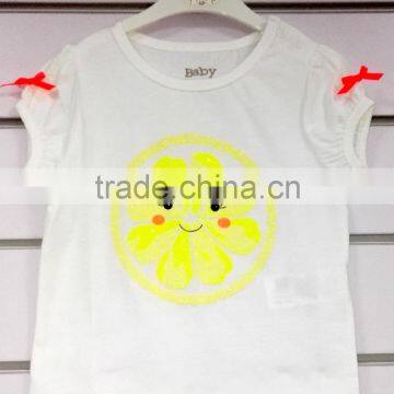 children baby girl 100% cotton t-shirt for age 0-3 years