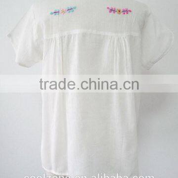 Wholesale Mexico Manufacturers Embroidered Blouse Ladies Blouses photo-6