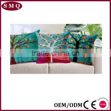 40*40 tree paiting throw pillow case print