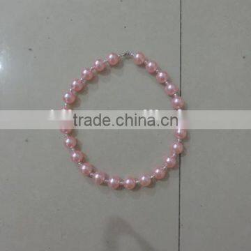 Baby Girl Summer Necklaces Round Pearl Jewelry Pink Kids Clothing Decor 2016 Wholesale Children Clothes Decor photo-5