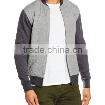 Mens Quilted Plain Hoodie Sweatshirt Winter Jacket photo-4