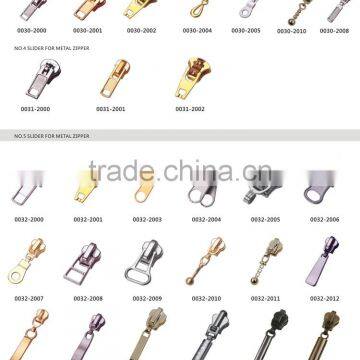 Factory Wholesale and Custom Nickel Metal Two Sided Zipper Slider for Bag photo-6