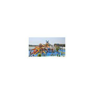 Sea Style Water Playground Equipment Fiberglass Water Slides For Amusement Park