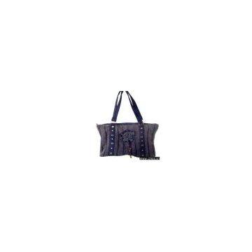 Sell 100% Cotton Washed Cable Knitted Bag with Lining