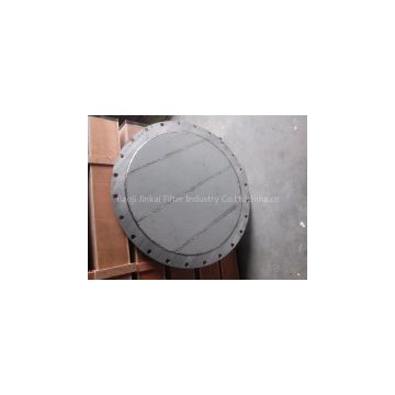 Titanium powder sintered filter discs and disc elements