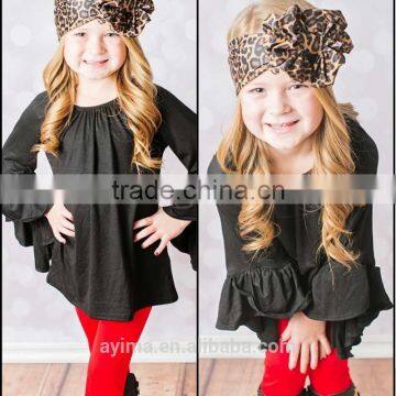 Ruffle Sleeve Sweet Child Clothing Cheap Wholesale Children Clothing Usa photo-3