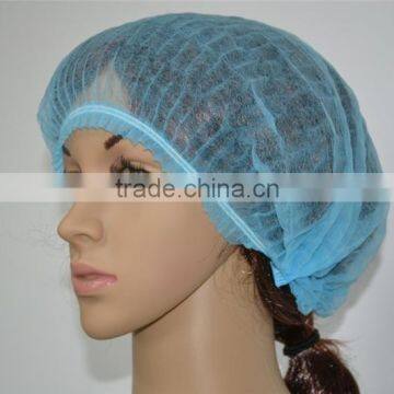 Plastic High Quality Bouffant Cap Food Industrial Disposable Nonwoven pp Fabric Clip Cap/hair Net photo-3