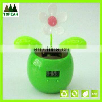 dancing flower with alarm clock