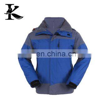 2017 New design blue polyester sports lightweight waterproof jacket