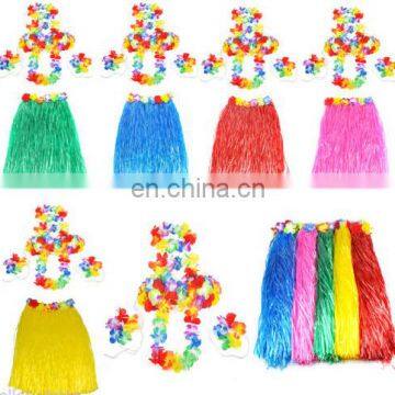 Sexy hula skirt pretty hawaiian costumes for party with different colors GT2033